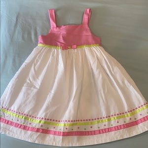 NWOT Embroidered Ribbon Detail Tulle Lined Dress